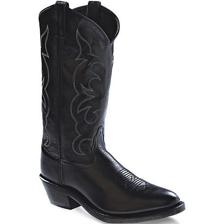 Old West Men's 13in Black Narrow Toe Western Boot