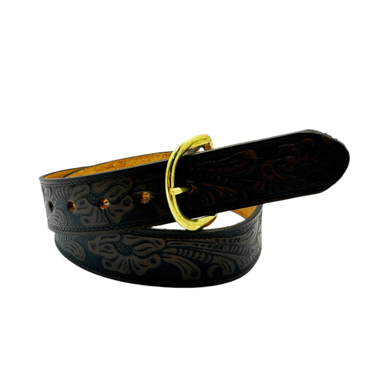 Women's Floral Cowhide Belt