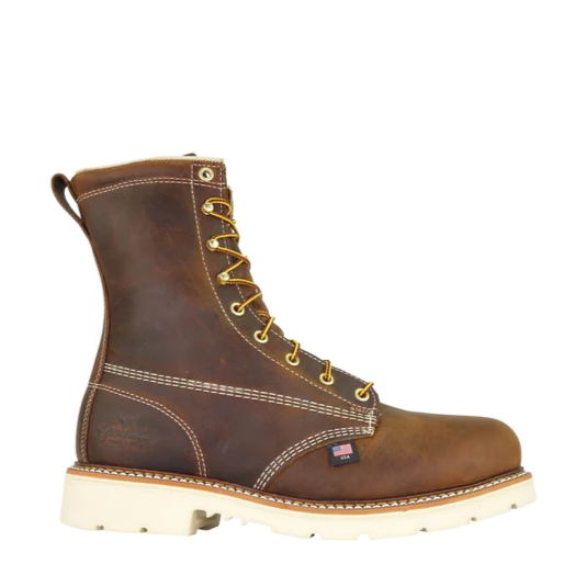 Thorogood Steel Toe 8" Trail Crazyhorse Plain Toe