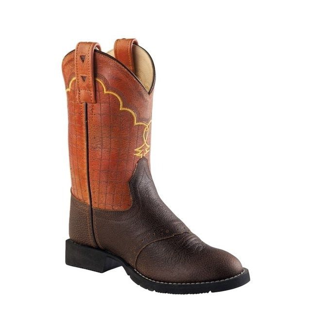 Old West Boys Brown Truffle Western Boot