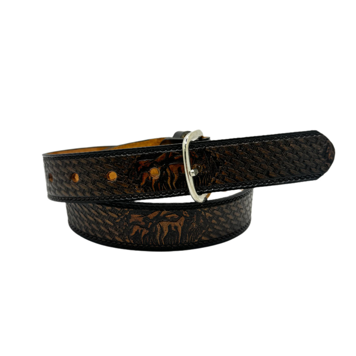 Kids Deer Cowhide Belt