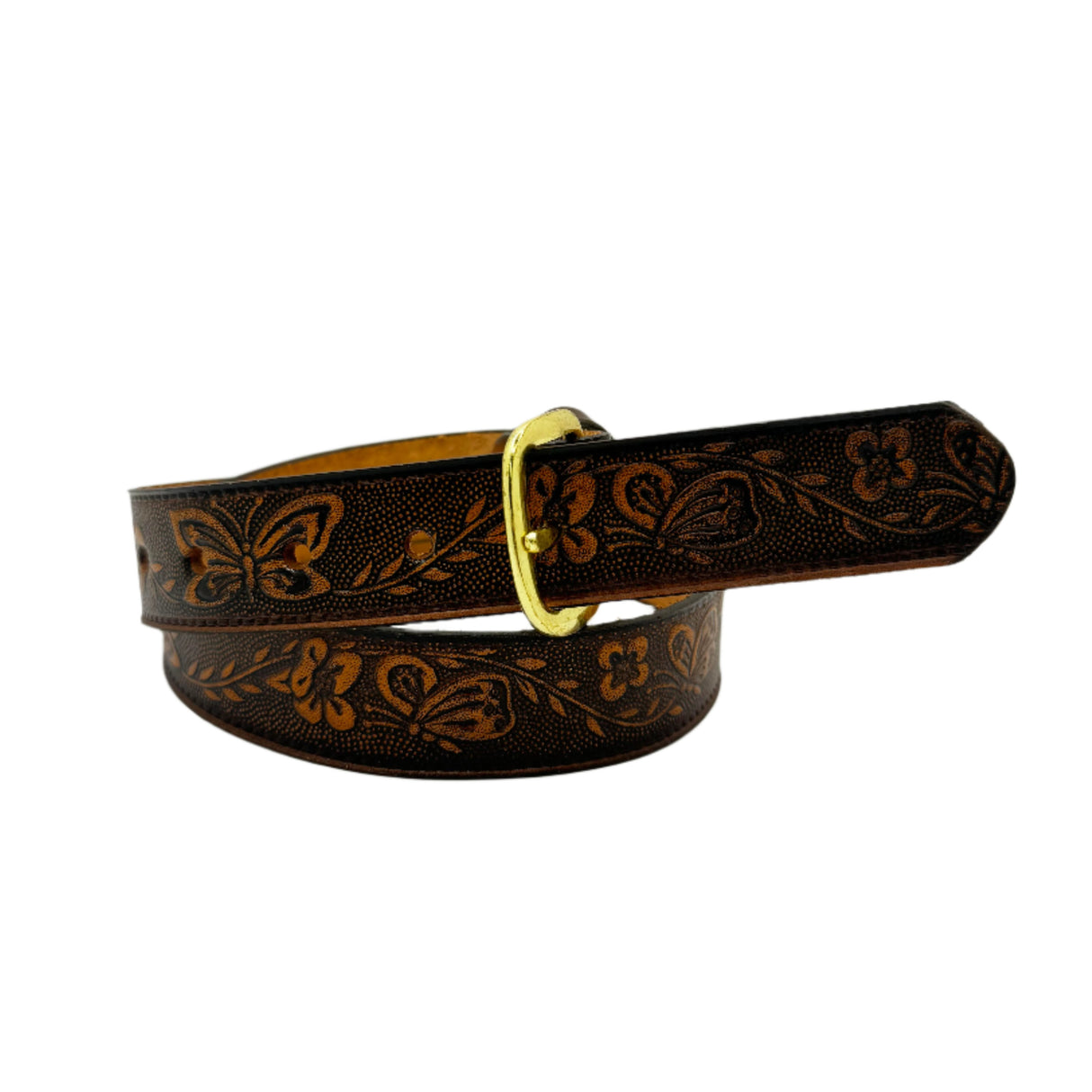 Kids Butterfly Cowhide Belt