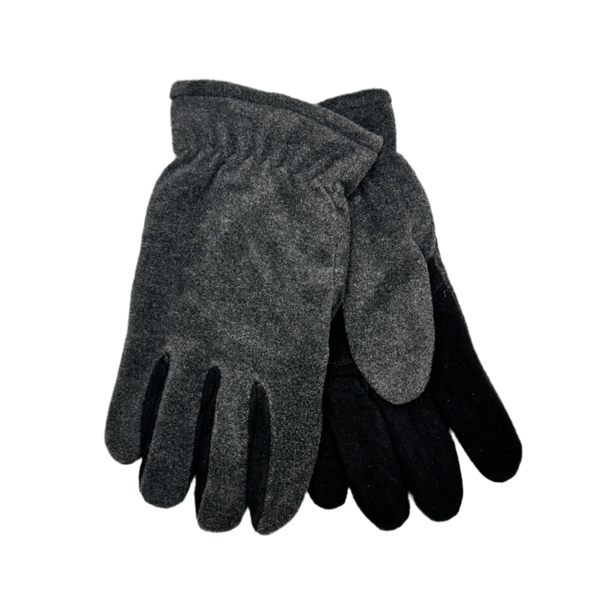 Grey/Black Deerskin Gloves