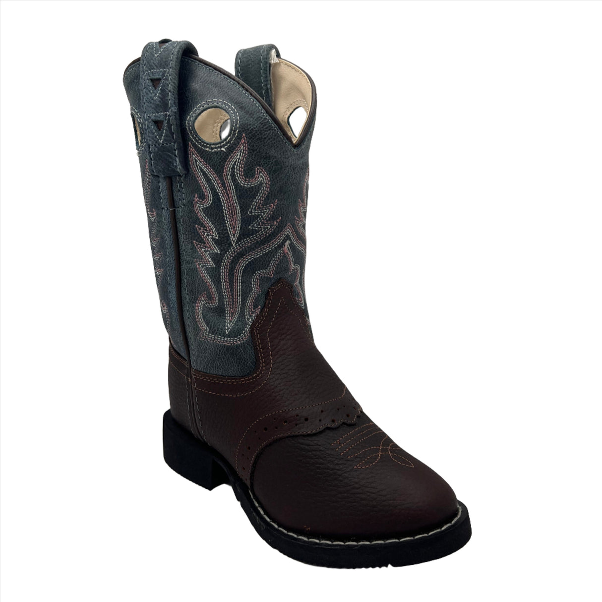 Old West Girls Brown/Blue Boot