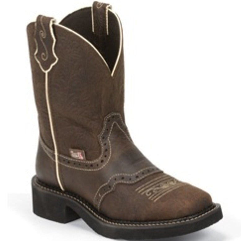 Justin Ladies Mandra" Brown Boots