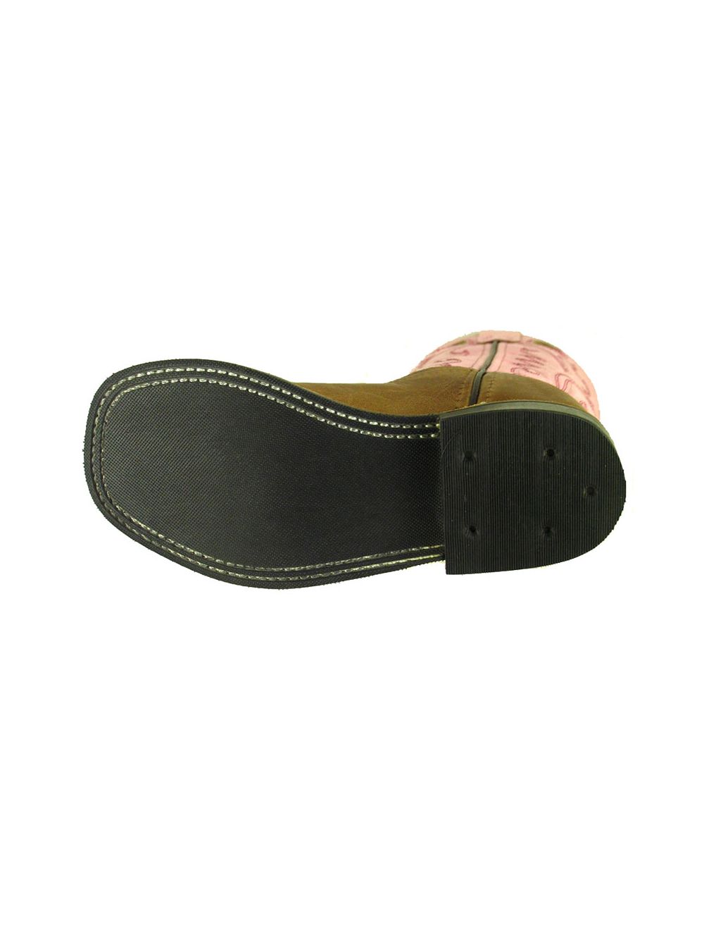 Old West Girls Pink And Tan Boot