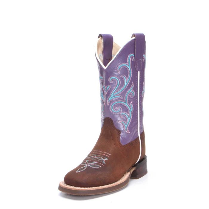 Old West Girls Purple Boot