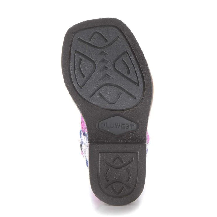 Girls Western Flower Boot