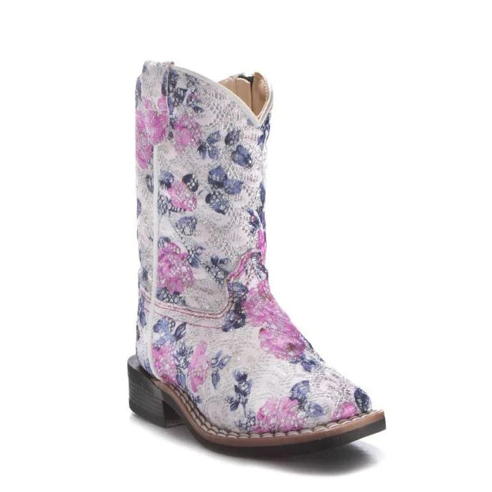 Girls Western Flower Boot