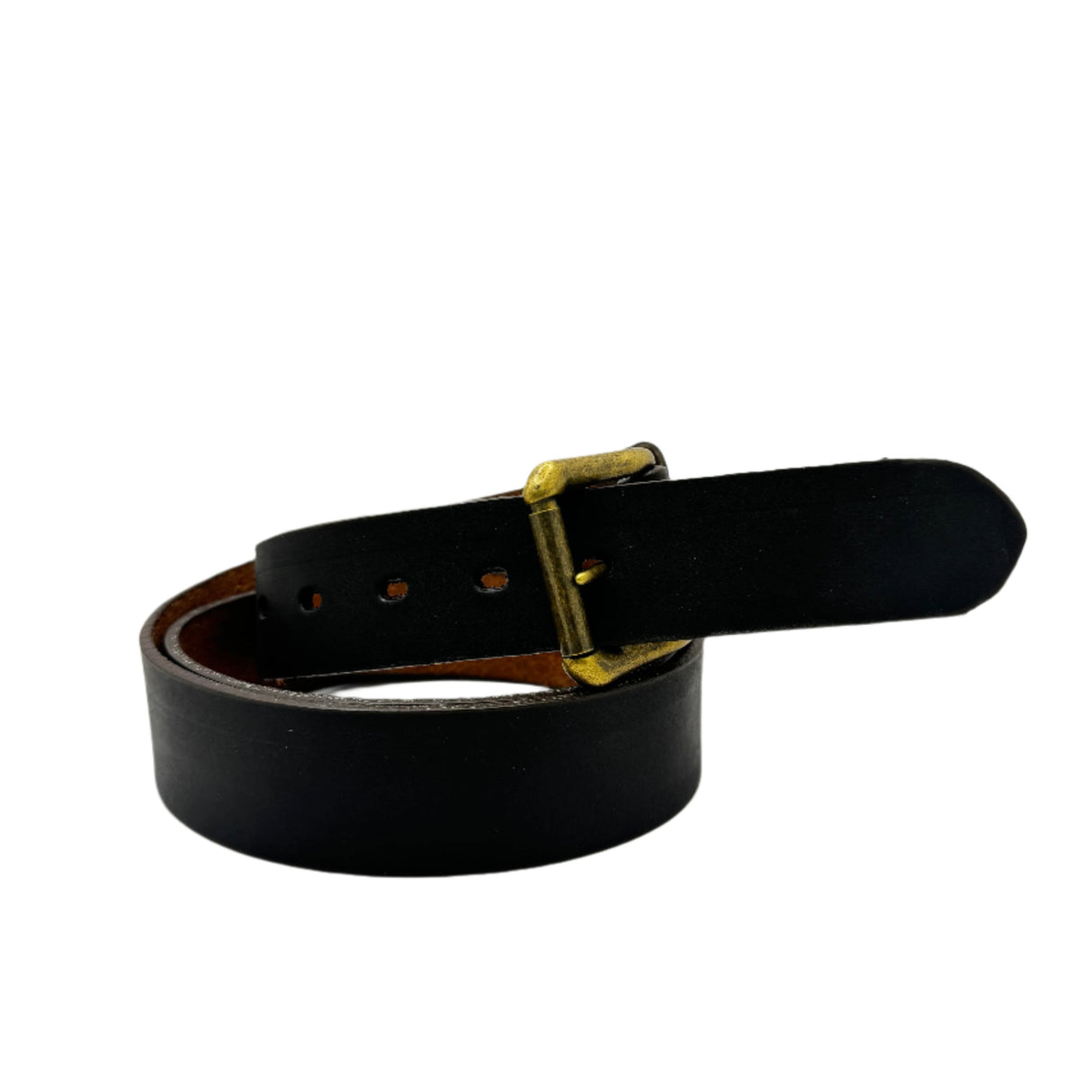 Plain Dark Cowhide Belt