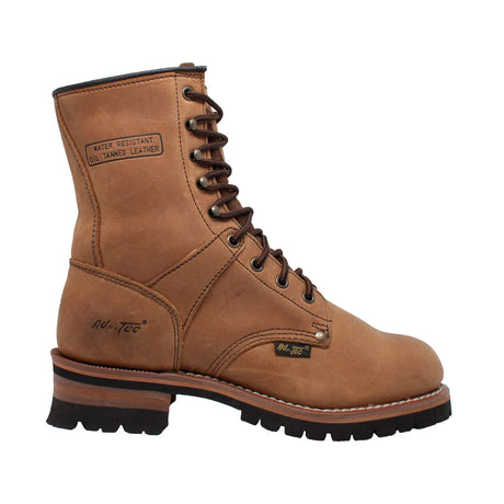 AdTec Men's Steel Toe Logger Work Boot