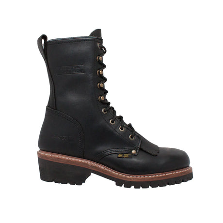 AdTec Men's Black Fireman Logger Boot