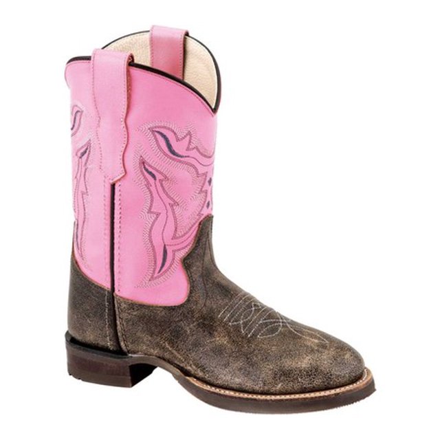 Old West Vintage Foot Pink Shaft Boot