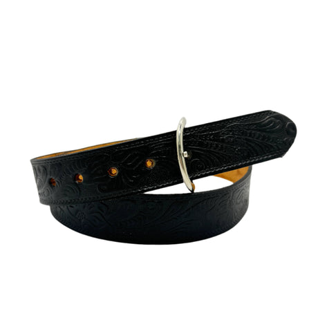 Women's Floral Cowhide Belt