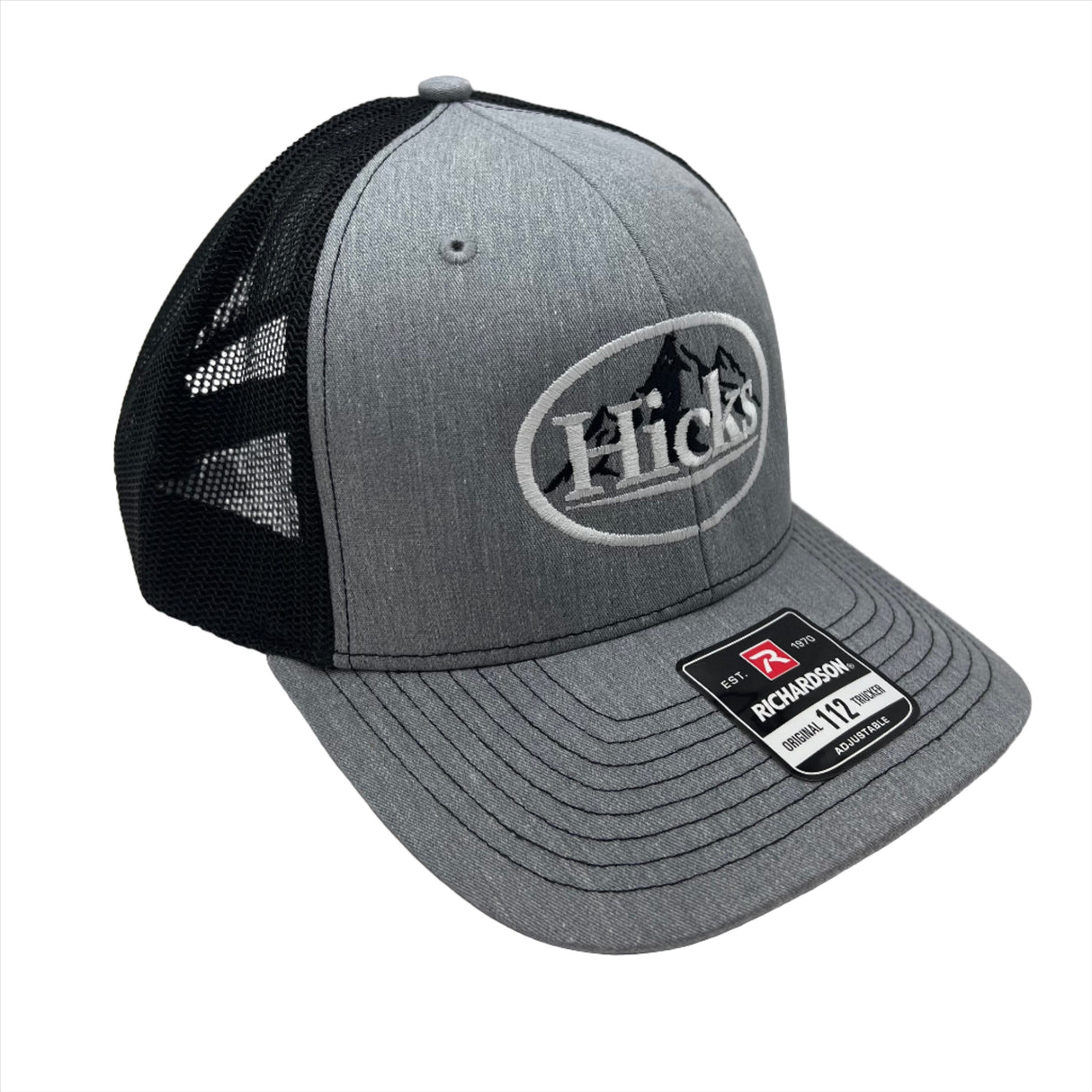 Heather Grey/Black Hat