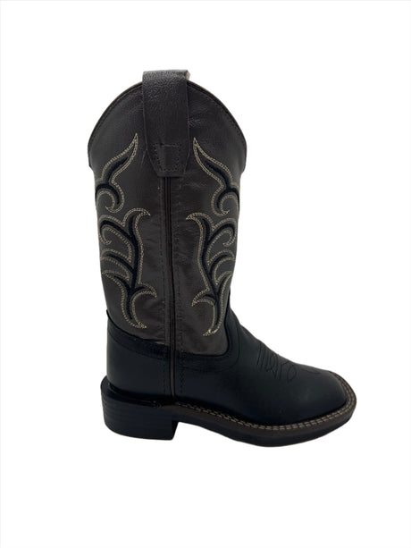 Old West Boys Black Western Boot