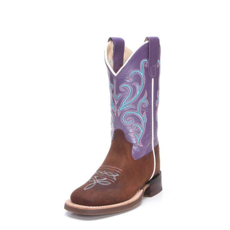 Old West Girls Purple Boot